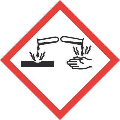 Pictogramme représentant un produit corrosif : Je ronge 🧪