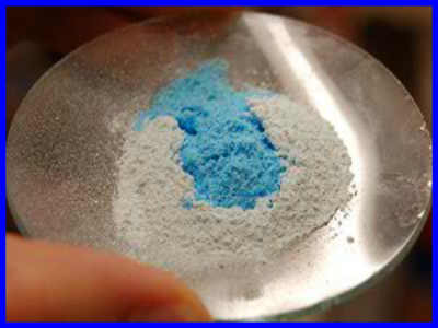 Action of water on anhydrous copper sulfate